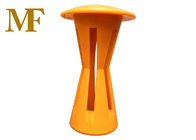 #2-#12 Oranje trommel Plastic Rebar Caps Hourglass 40mm Voor valveiligheid
