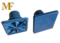 Blauw Kleur Plastic Rebar Cap Versterkt Beton Vierkante Bescherming