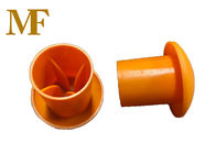 De oranje Paddestoelrebar Veiligheidskappen beschermen Arbeider tegen Verwondings17g/pcs Gewicht