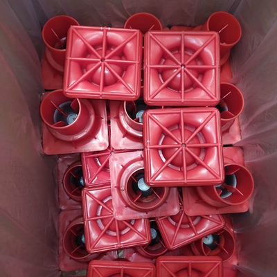 Bescherming tegen impalment Vermijding Rebar Plastic Caps Met Innerlijke Stalen Plaat