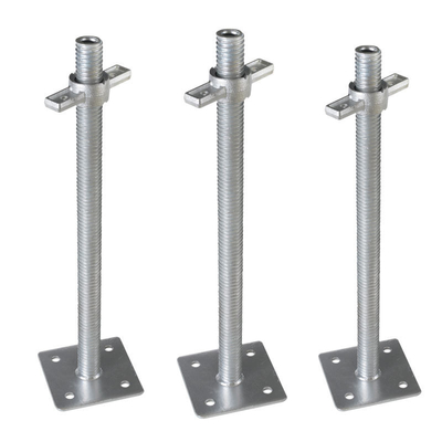 Verstelbare gegalvaniseerde steiger schroefjack Frame Steiger Jack Base