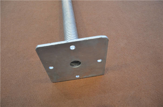 Verstelbare gegalvaniseerde steiger schroefjack Frame Steiger Jack Base
