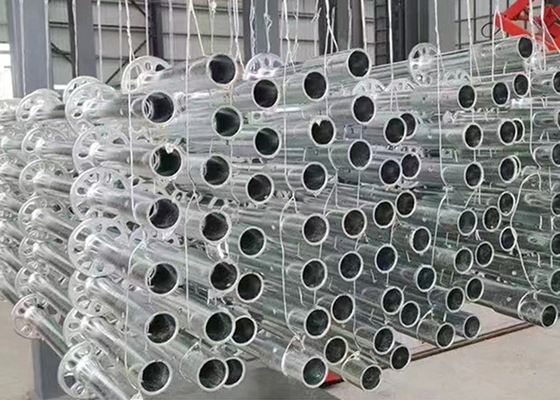 48.3 mm/42 mm buisdiameter schijf slot stalen buisvormige steiger voor eindconstructie