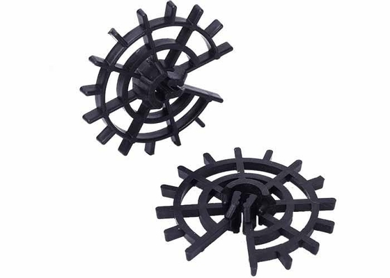 6-24 mm bargrootte Plastic Rebar Spacer met 15-50 mm betonnen dekking dikte en grafisch ontwerp patroon