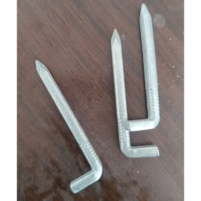 Q195/Q235 IJzeren L-vormige stalen spijkers voor bouwmaterialen Koploos 15 mm-120 mm Lengte
