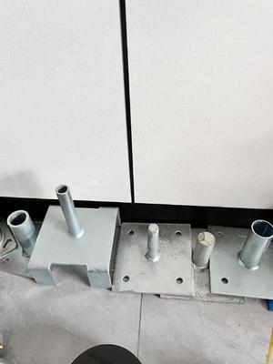 Stalen Verstelbare U-Kop Jackschoef Voetplaat voor Steigers Vaste Type Steigerstempel