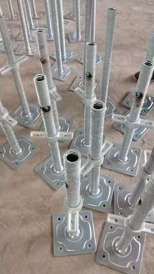 Verstelbare holle schroefvoetkrik zware stalen ondersteuning voor steigers & constructie