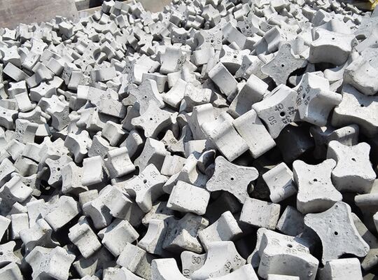 Beton-cementspasiers Betonbedekkingsblok voor bouwbalk en -kolom