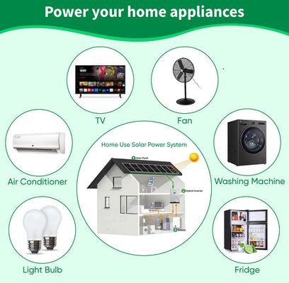 Compleet hybride zonne-energiesysteem 3 fase 3 kW -30 kW op off-grid hybride zonnepaneelvoedingssysteem