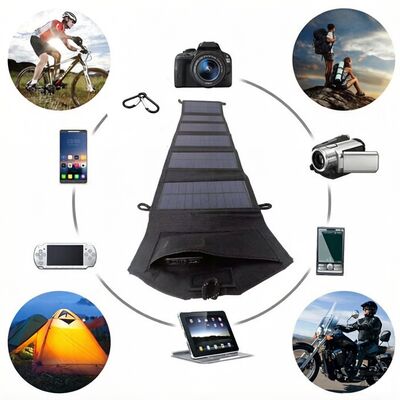 Zonnepanelen Usb-oplader Draagbaar Opvouwbaar Mini Zes Snips Opvouwbaar