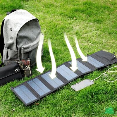 Zonnepanelen Usb-oplader Draagbaar Opvouwbaar Mini Zes Snips Opvouwbaar