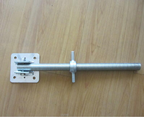 De zink Geplateerde Stevige Schroef Jack Base Construction van de Wartelsteiger