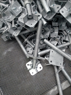 De zink Geplateerde Stevige Schroef Jack Base Construction van de Wartelsteiger