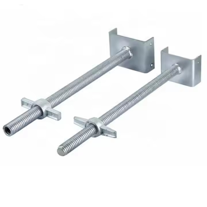 U Hoofdbasis Jack Hollow en Solid Scaffolding Steel Screw Base Jack voor de bouw
