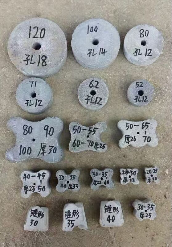 Beton-cementspasiers Betonbedekkingsblok voor bouwbalk en -kolom